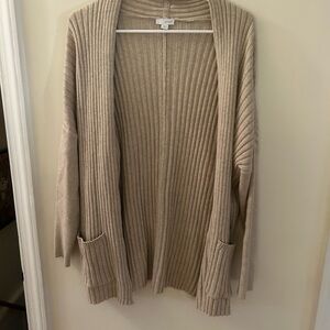 J. Jill Pure Jill Tan Cardigan
